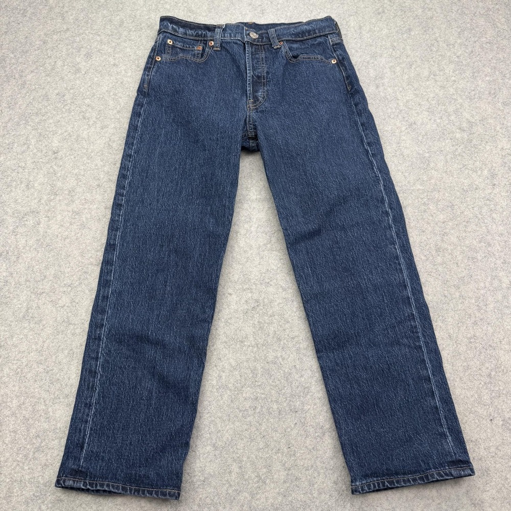 Gap Cheeky Straight High Rise Jeans Womens 6P (29x23) Blue Stretch Denim